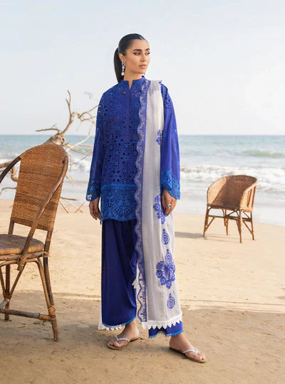 Luxury Lawn Design Unstitched Embroidered 3 Piece - Chikkankari Affair -2501