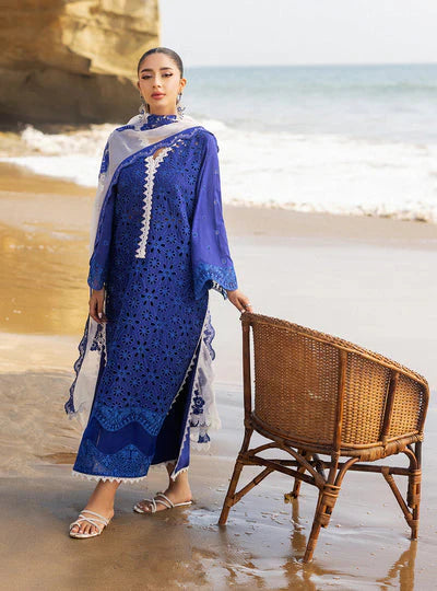 Luxury Lawn Design Unstitched Embroidered 3 Piece - Chikkankari Affair -2501