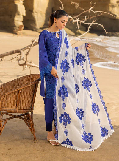 Luxury Lawn Design Unstitched Embroidered 3 Piece - Chikkankari Affair -2501