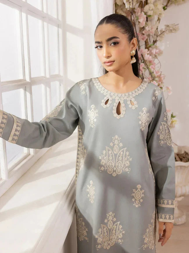 PREMIUM LAWN 3pc Embroided Unstitched Designer suit I 2505