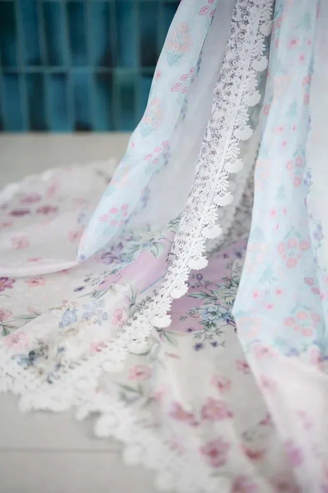 Embroidered Luxury Lawn Unstitched 3Pc | 1031