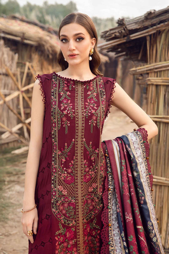 Embroidered Luxury Lawn Unstitched 3Pc | 1046