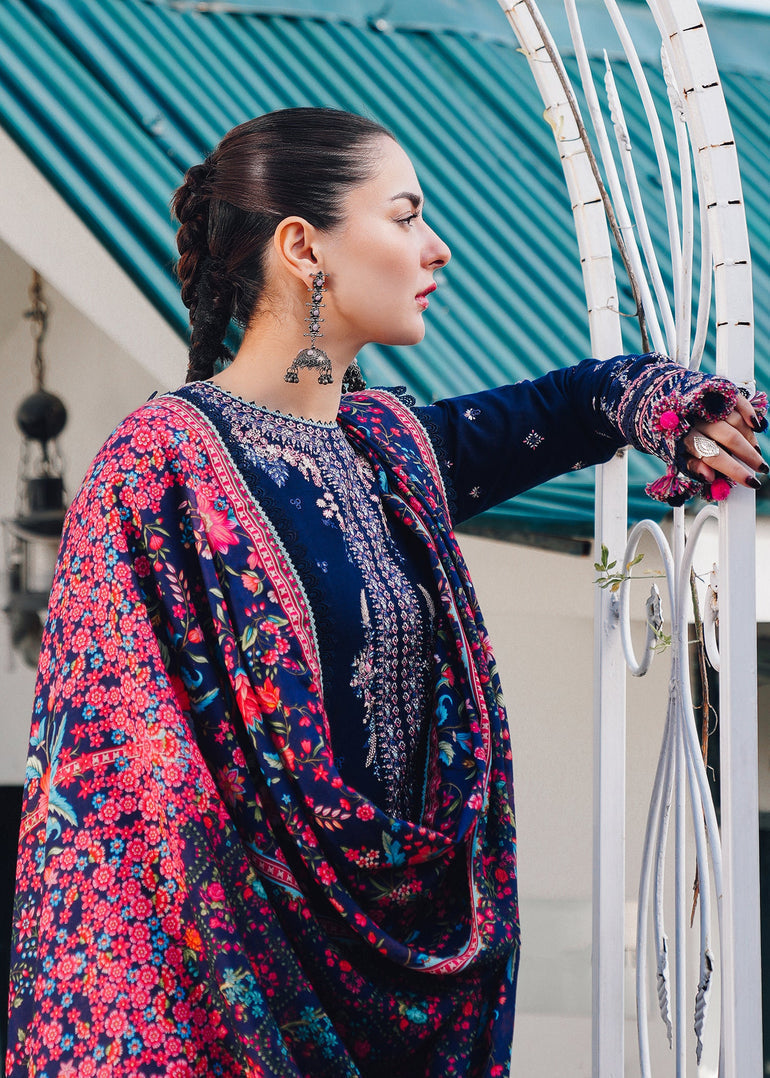 Embroidered Luxury Lawn Unstitched 3Pc | 1051