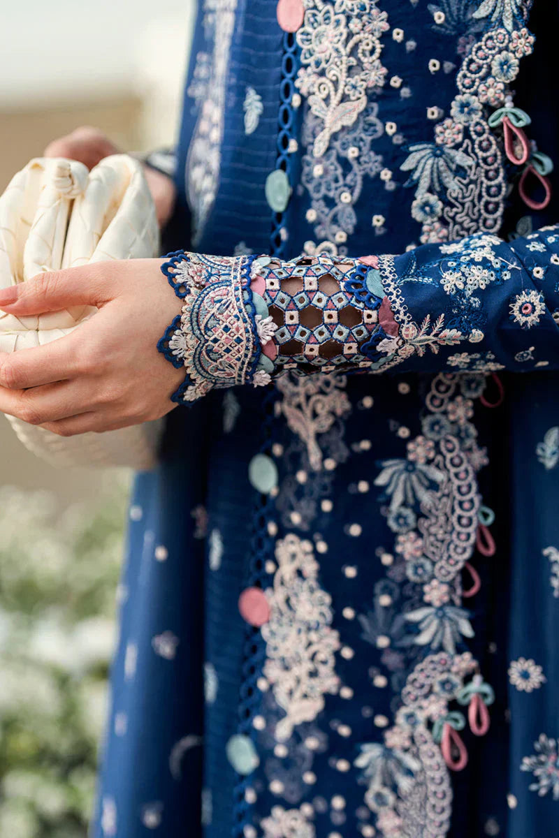 Qline - 3PC LAWN EMBROIDERED SHIRT WITH JACQUARD WEAVED EMBROIDERED DUPATTA AND COTTON TROUSER \ 1080