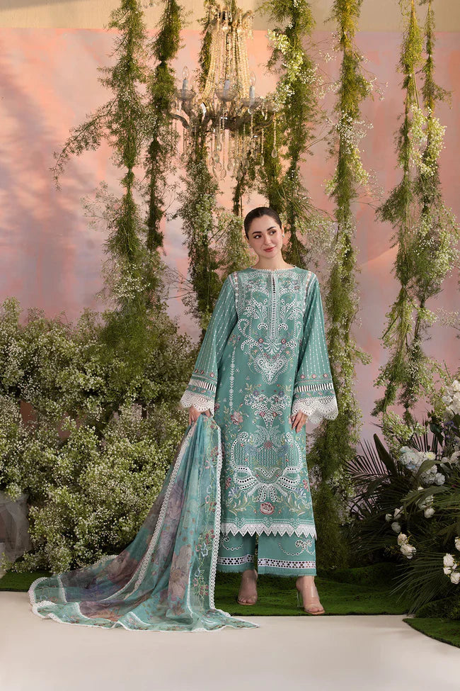 Luxury Lawn Design Unstitched Embroidered 3 Piece - Chikkankari Affair -2502