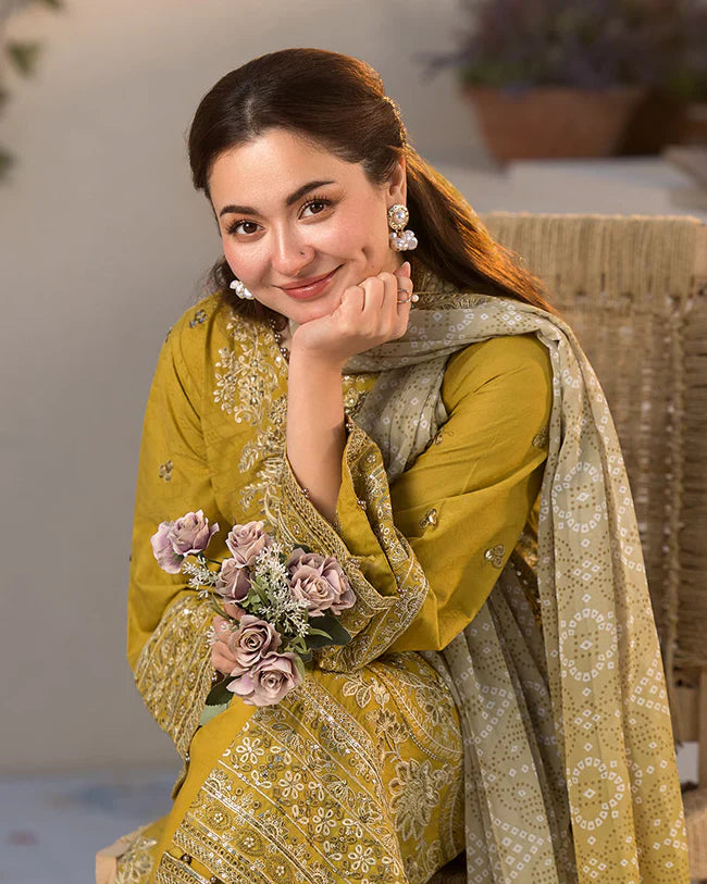 COCO PREMIUM LAWN 3pc Embroided Unstitched Designer suit I 2588