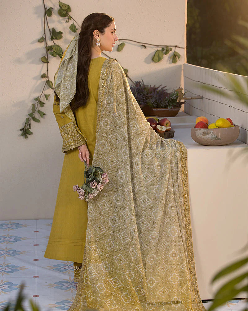 COCO PREMIUM LAWN 3pc Embroided Unstitched Designer suit I 2588