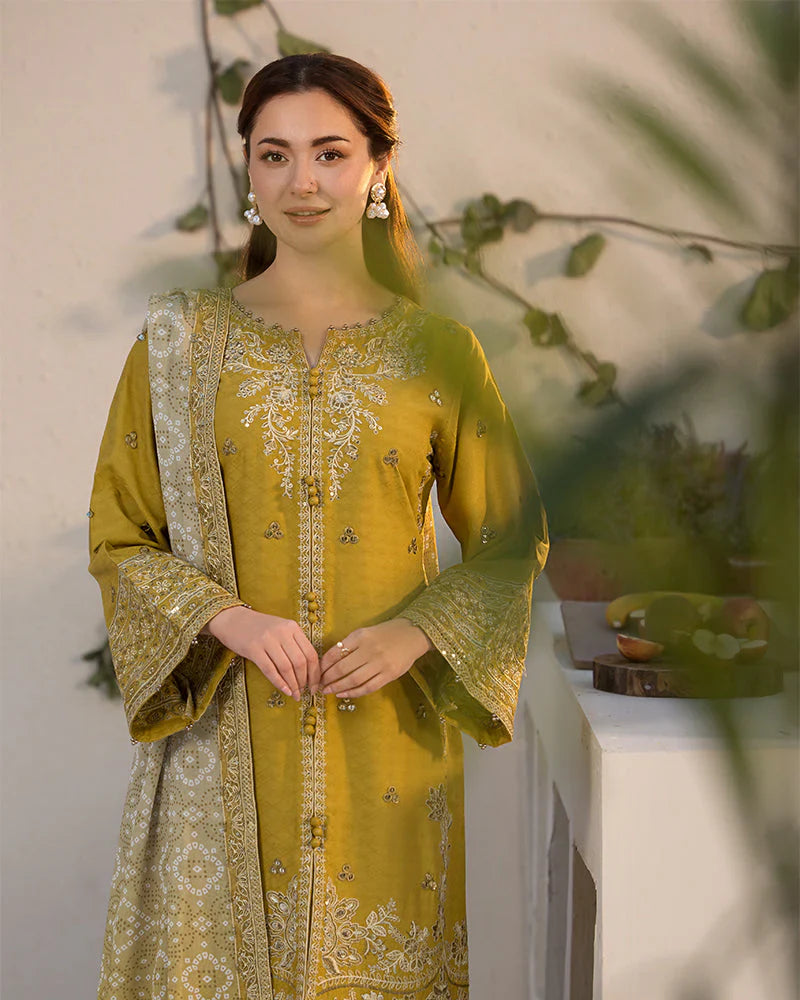 COCO PREMIUM LAWN 3pc Embroided Unstitched Designer suit I 2588