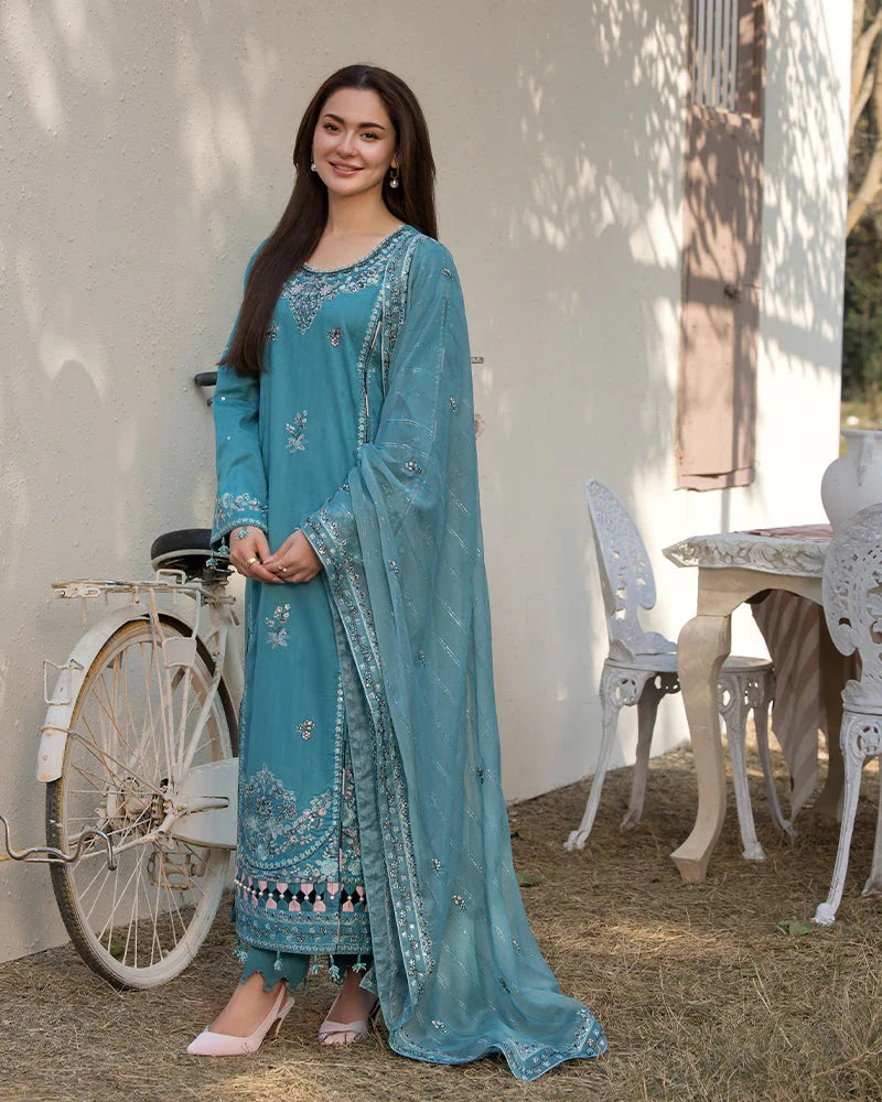 Embroidered Luxury Lawn Unstitched 3Pc | 2508