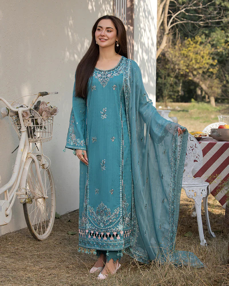 Embroidered Luxury Lawn Unstitched 3Pc | 2508