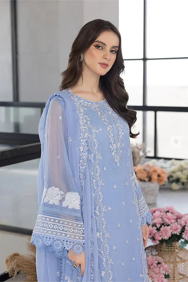 Embroidered Luxury Lawn Unstitched 3Pc | 1005