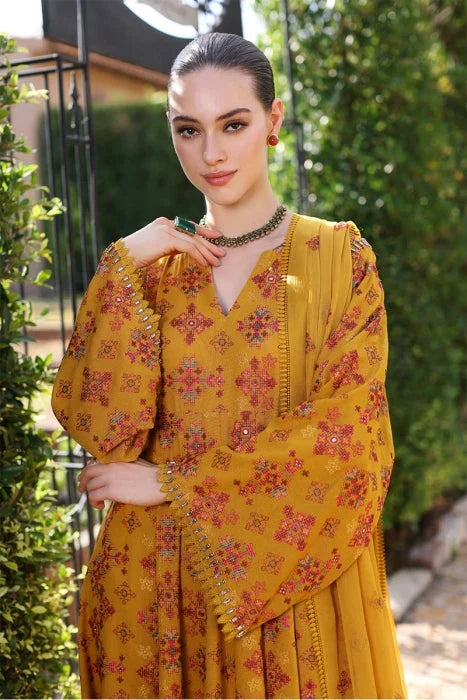 Embroidered Luxury Lawn Unstitched 3Pc | 5021