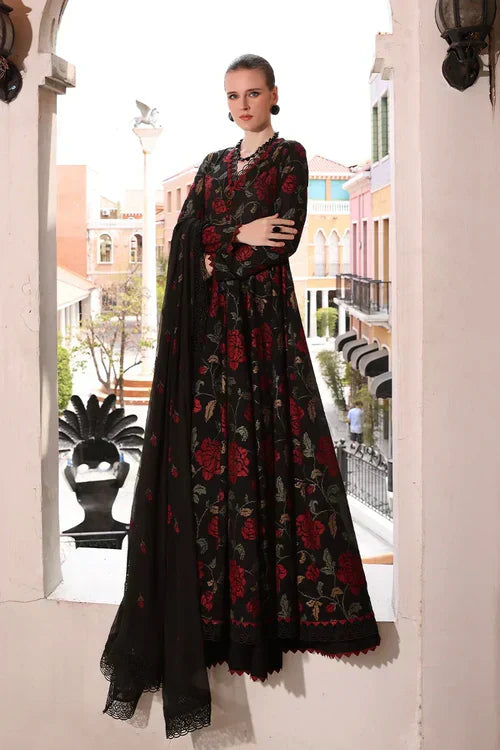 Embroidered Luxury Lawn Unstitched 3Pc | 1006