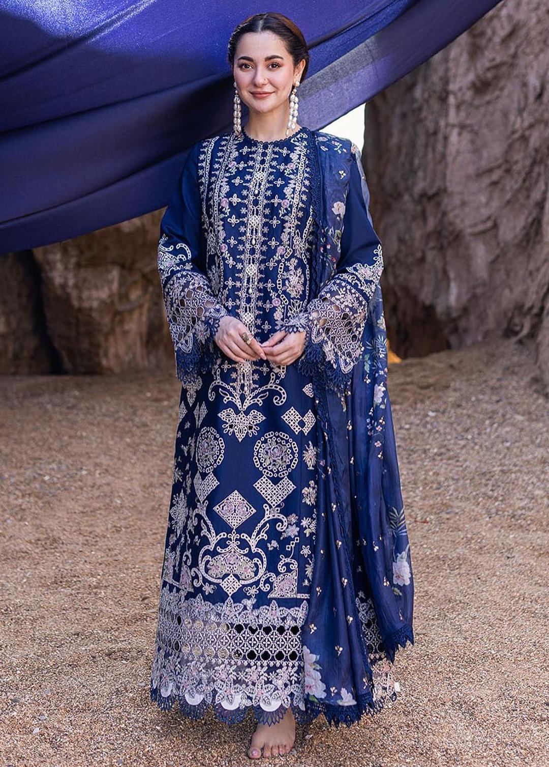 Embroidered Luxury Lawn Chikan Kari Unstitched 3Pc | 2511