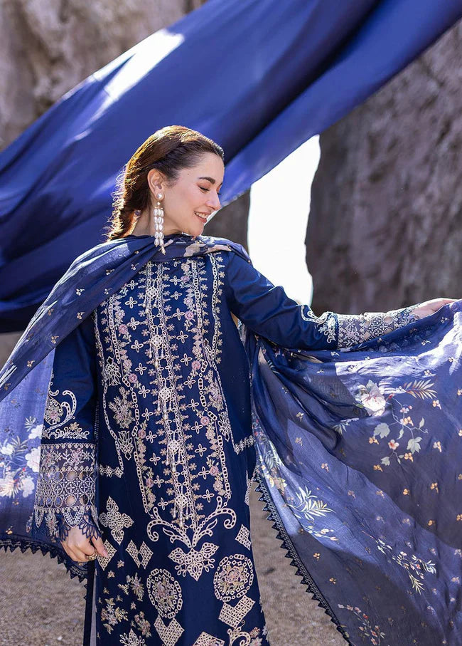 Embroidered Luxury Lawn Chikan Kari Unstitched 3Pc | 2511